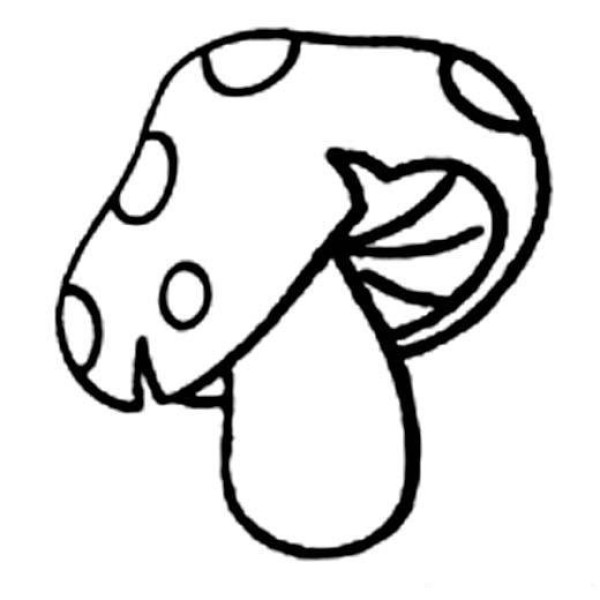 Mushroom simple drawing picture