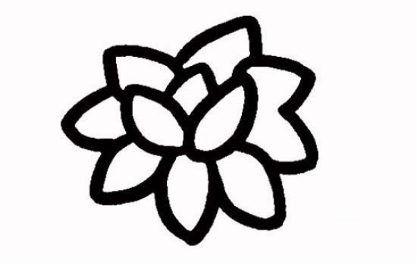 A complete collection of simple lotus sketches for kindergarten