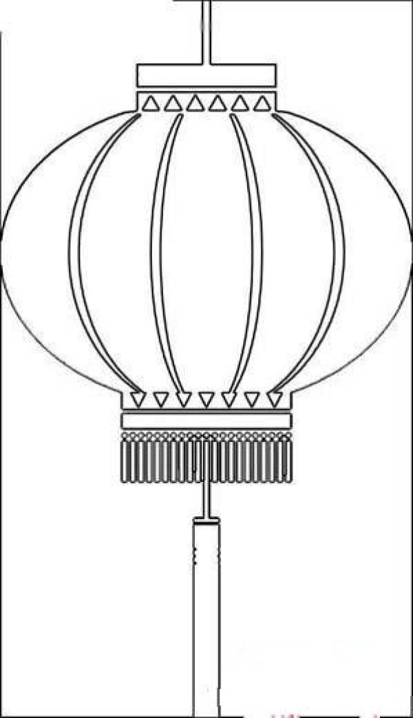 Lantern simple drawing picture