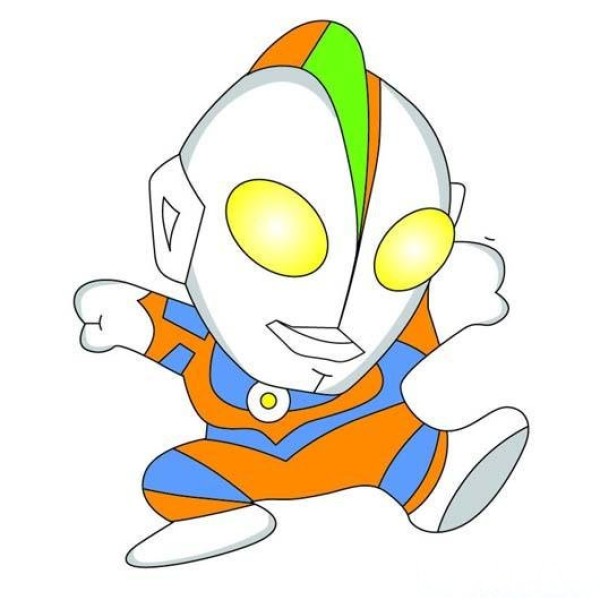 Coloring Ultraman simple drawing pictures