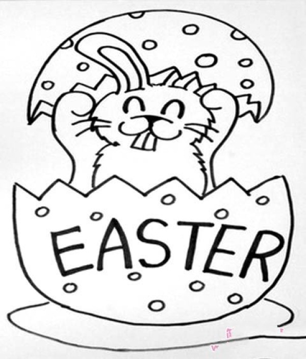 A complete collection of simple Easter drawings for primary school students