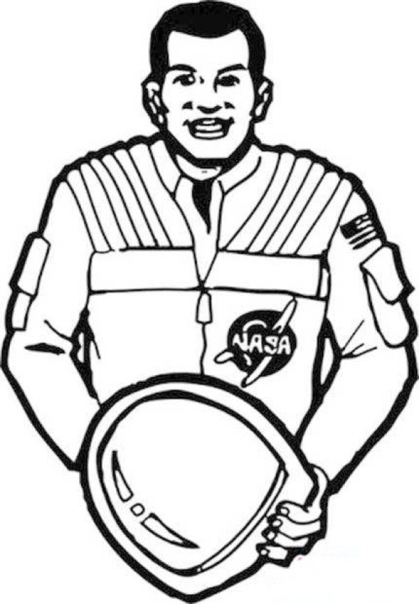 Simple drawing pictures of childrens astronauts: My astronaut dad