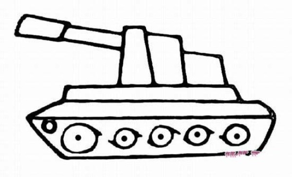 Childrens simple drawing pictures of tanks