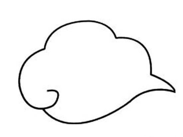 A simple picture of a white cloud