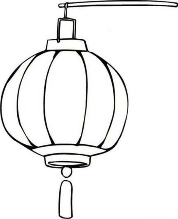 Simple drawing of portable lantern