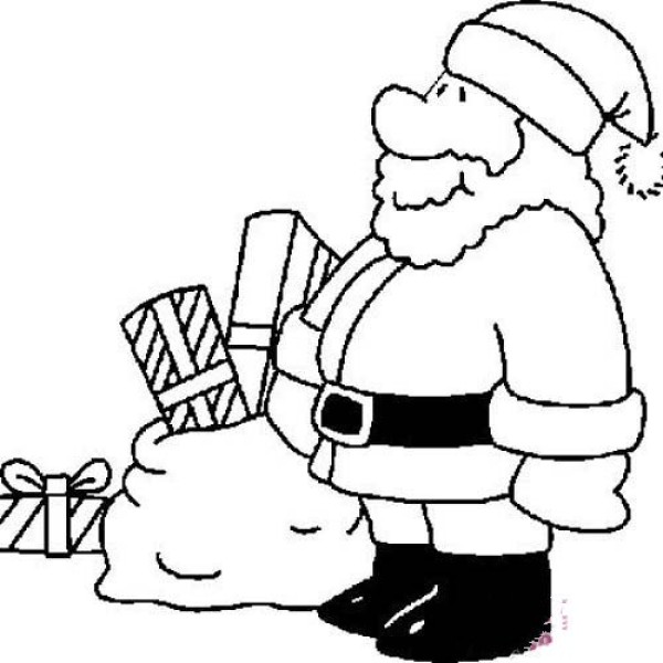 Complete collection of simple character drawings: Santa Claus