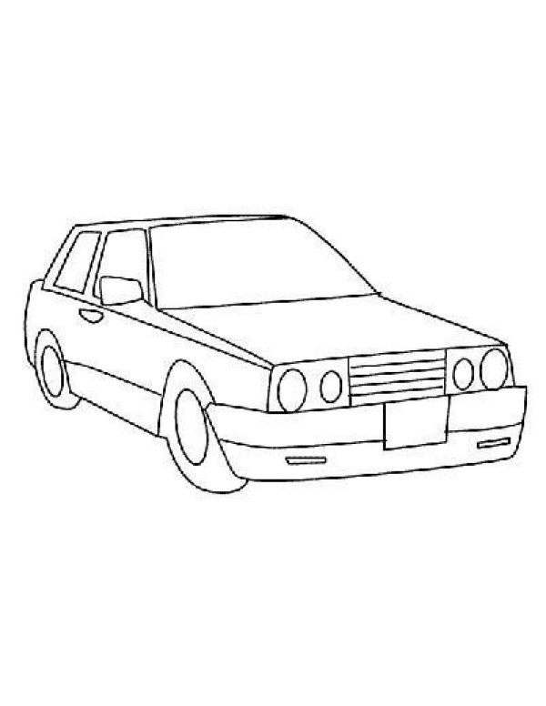 Childrens simple drawing pictures of cars