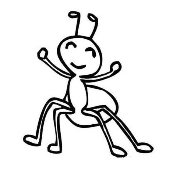 Cute ant simple strokes