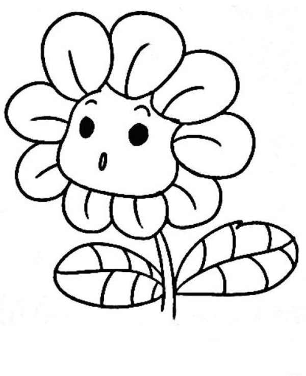 Sunflower simple drawing Sunflower picture