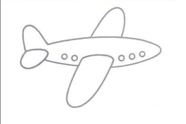 Kindergarten’s simple drawings about airplanes