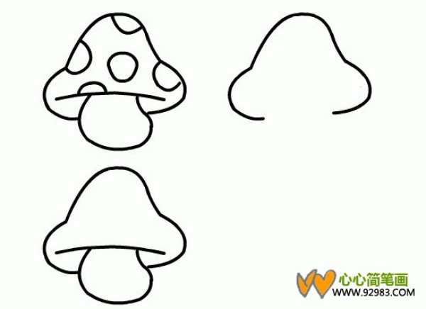 How to Draw Mushrooms Simple Drawing Pictures