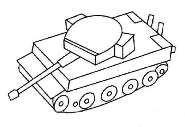 Simple strokes of domineering tanks