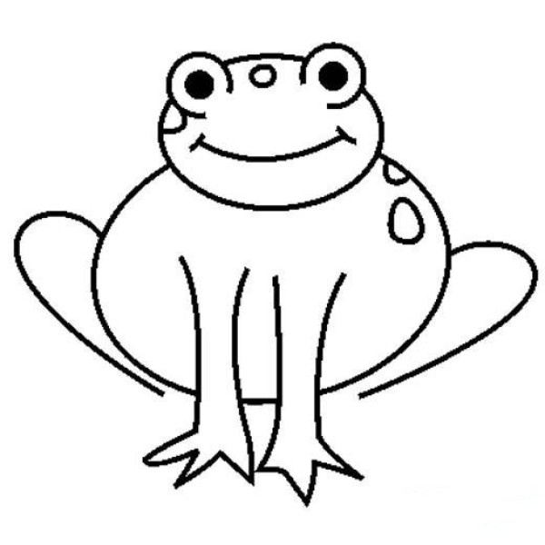 Frog simple strokes picture