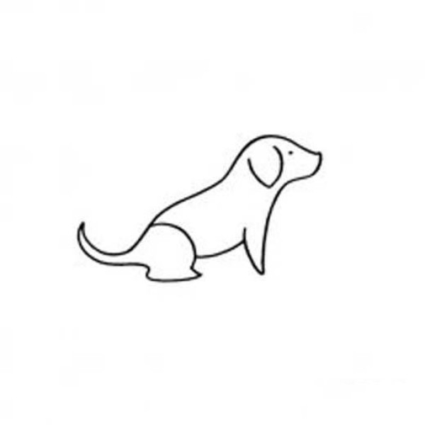 Simple puppy drawing