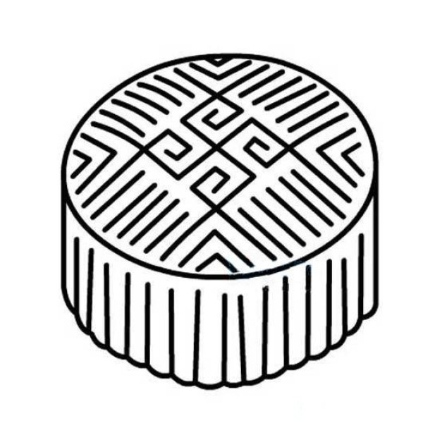 A complete collection of pictures of simple strokes of exquisite moon cakes