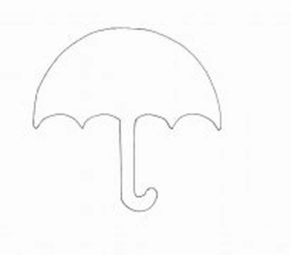 Simple hand drawn umbrella sketch