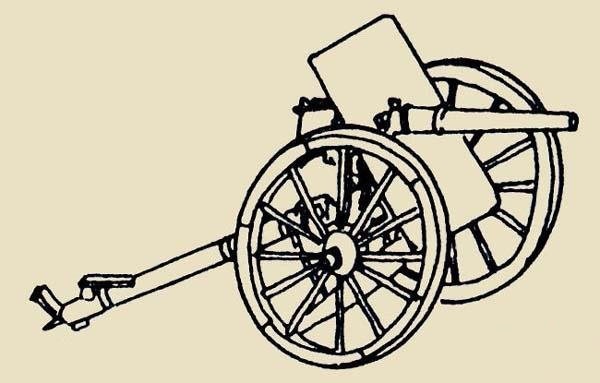 A simple picture of a cannon