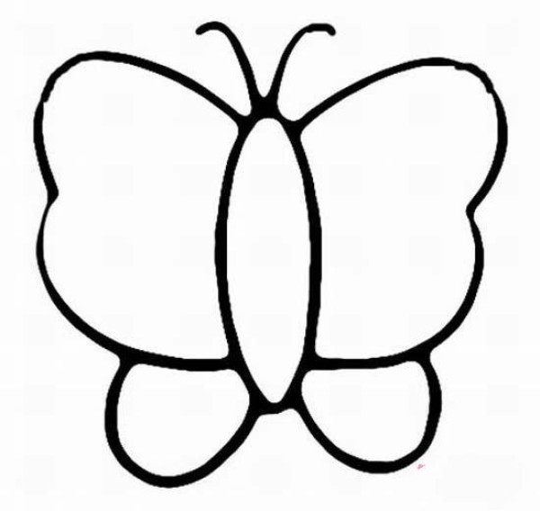 Simple butterfly drawing