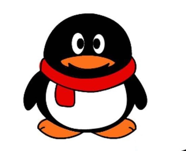 Color qq penguin simple drawing picture