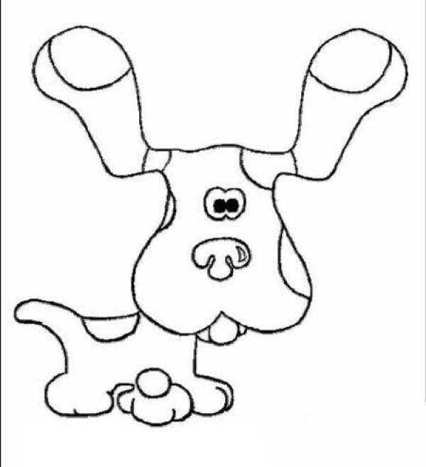 Childrens cartoon cute dog simple drawing picture