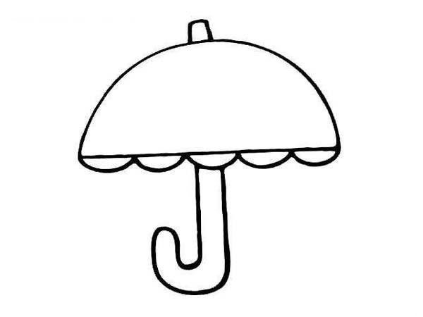 Simple picture of childrens small umbrella