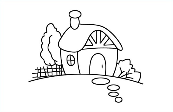 Home small house simple drawing picture