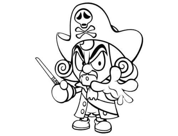 How to draw a pirate captain