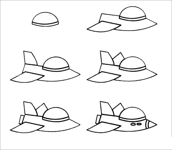 How to draw a spaceship