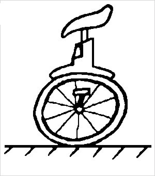 Simple strokes of unicycle