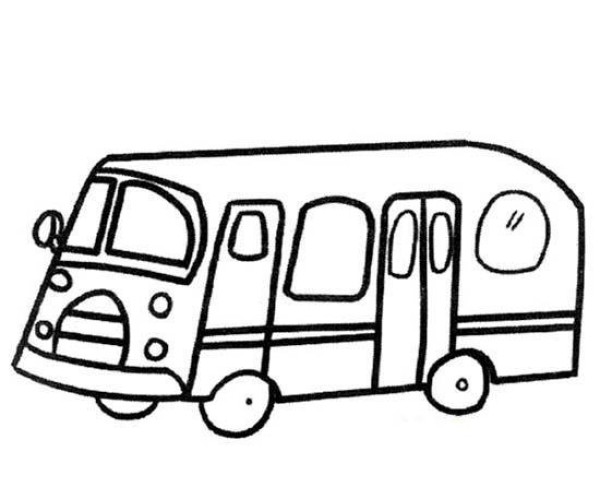 Simple drawings about buses