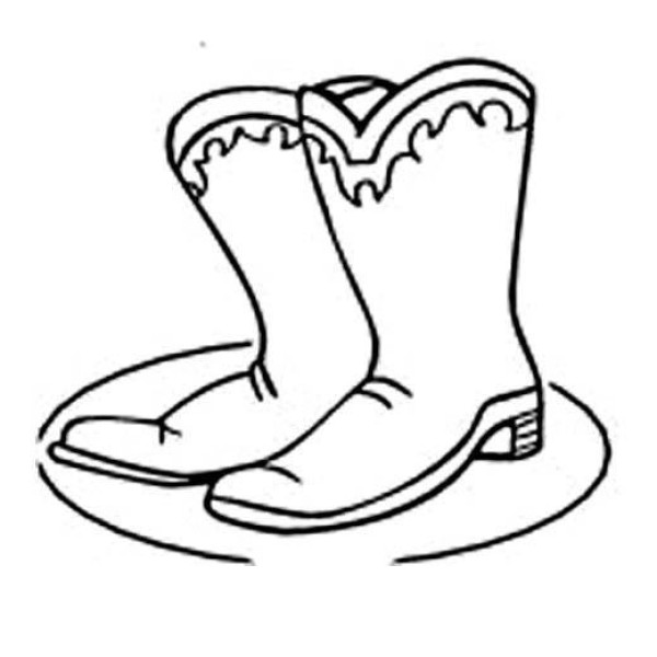 Characteristic simple drawing pictures of ethnic minority shoes