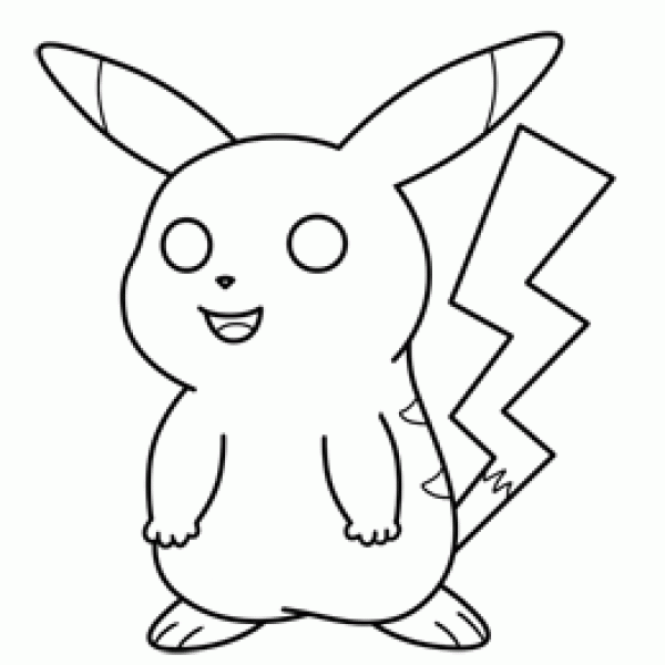 Pikachu simple strokes