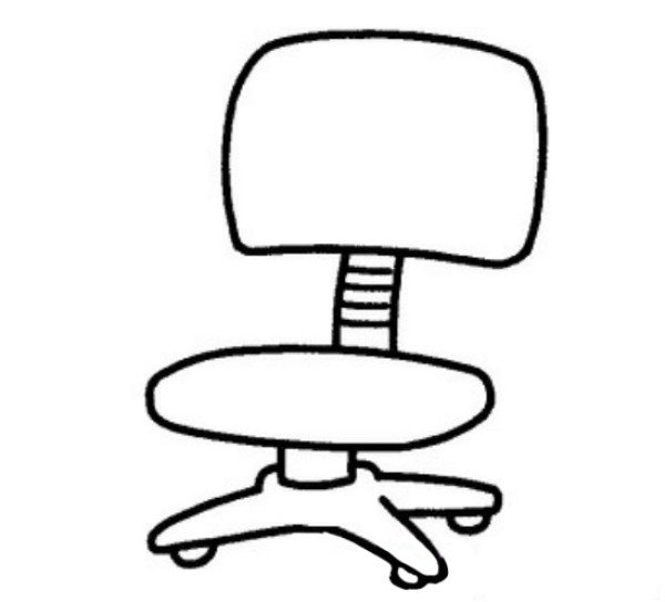 Computer chair simple strokes