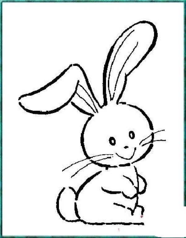 A complete collection of simple drawing pictures of little rabbits