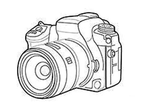 Digital camera simple drawing picture