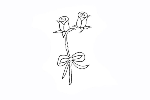 How to draw a rose