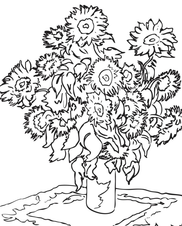 sunflowers in vase