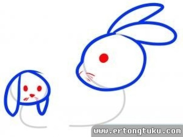 Cute simple drawing tutorial of little rabbit