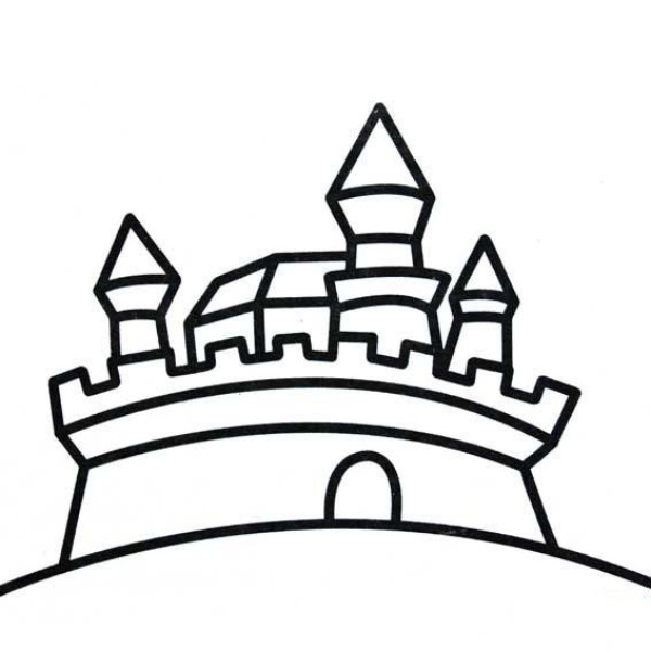 Castle simple drawing method