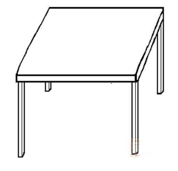 Simple drawing pictures of childrens square table