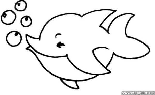 Little dolphin simple strokes material