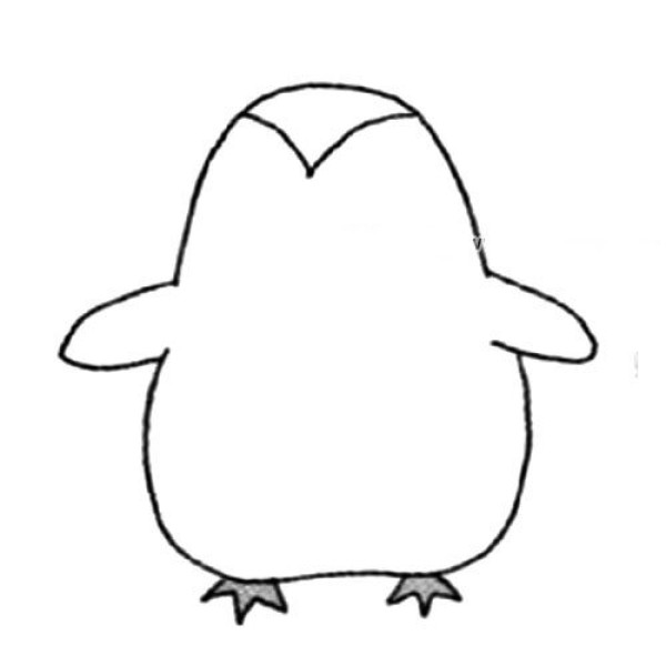 Simple penguin drawing tutorial