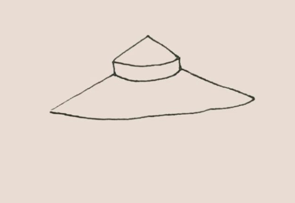 Simple drawing of yurt