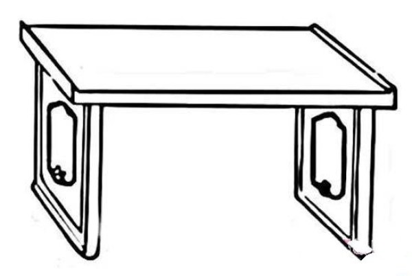 Hand drawn ancient table simple strokes picture