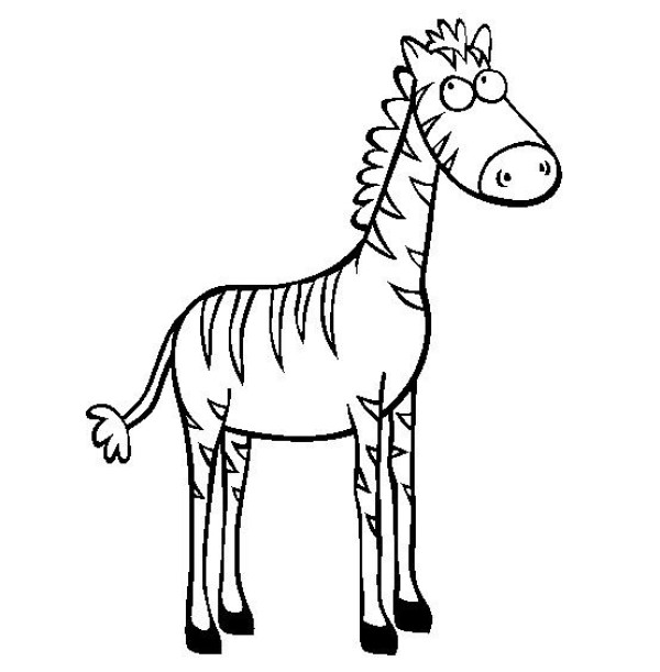 Simple drawings of wild animals, simple drawings of zebras