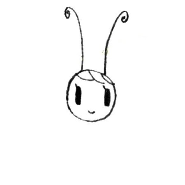 Simple drawing tutorial of cute butterfly girl