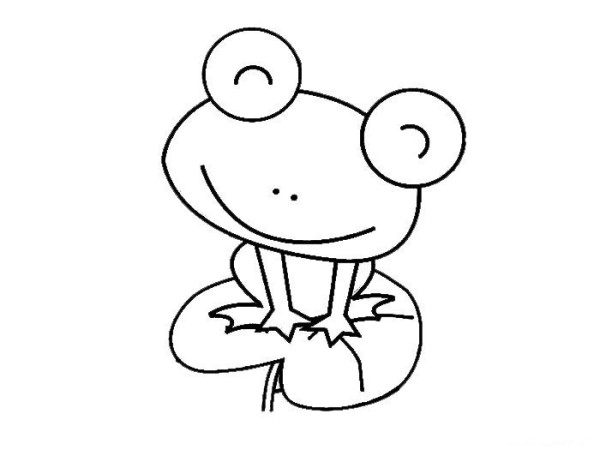 Simple drawing of frog