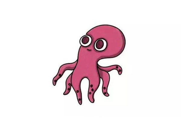 Draw a cute octopus