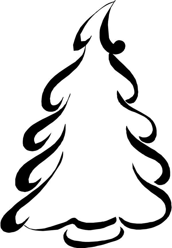 2016 Christmas tree simple drawing collection