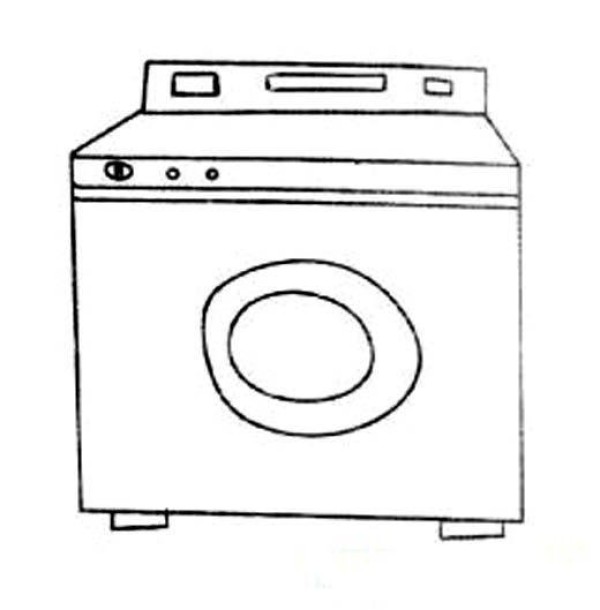 Haier washing machine simple drawing picture